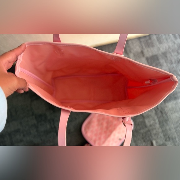 EMO Minnie Mouse Pink Tote Bag Made in Korea w/ Matching Pouch-New Without Tags - Picture 5 of 10